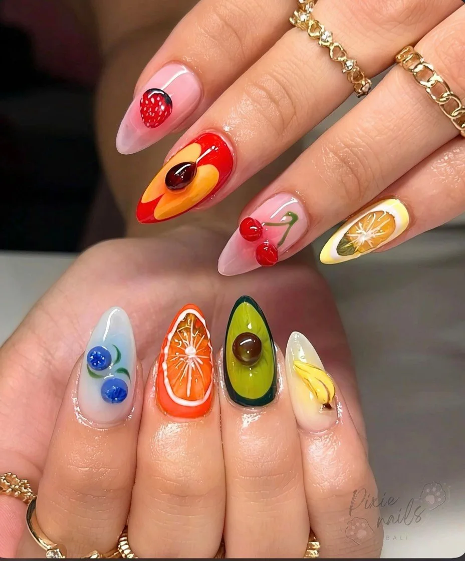 Fruit nail art